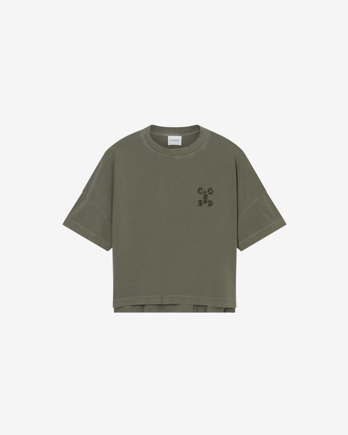 Cropped t-shirt Cypress green