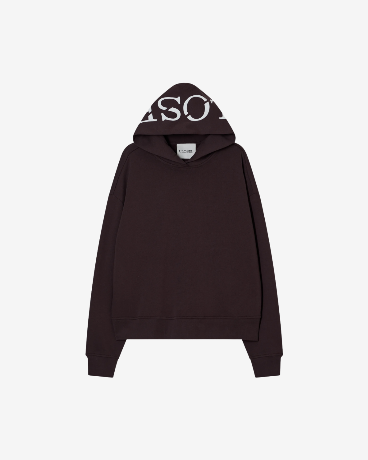 Closed hoodie Mahagony brown