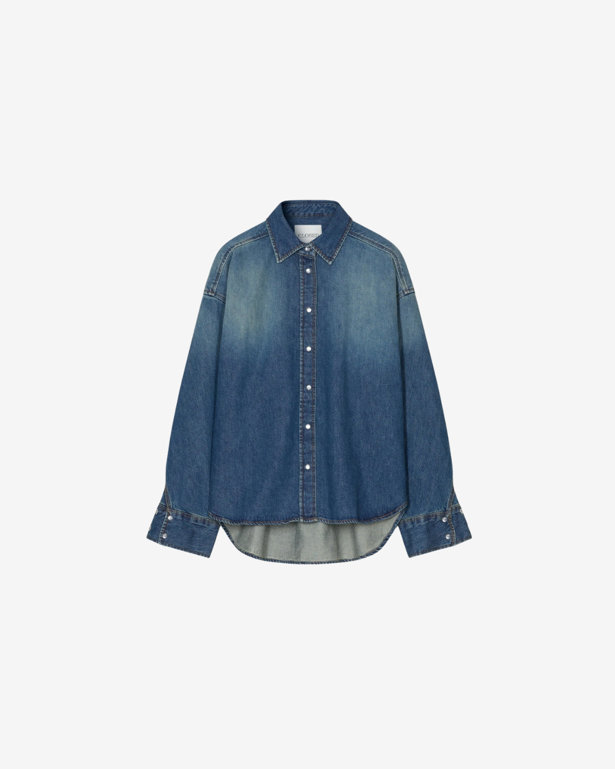 Overlay detail shirt Dark blue