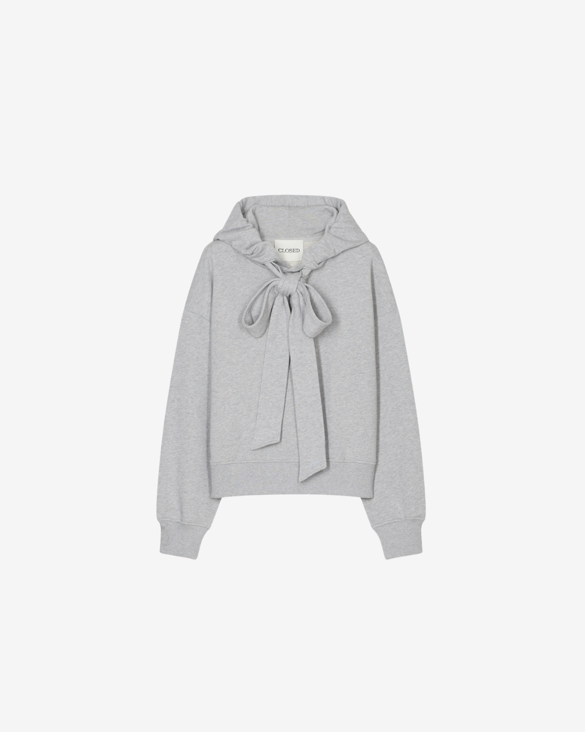 Bow tie hoodie  light grey melange