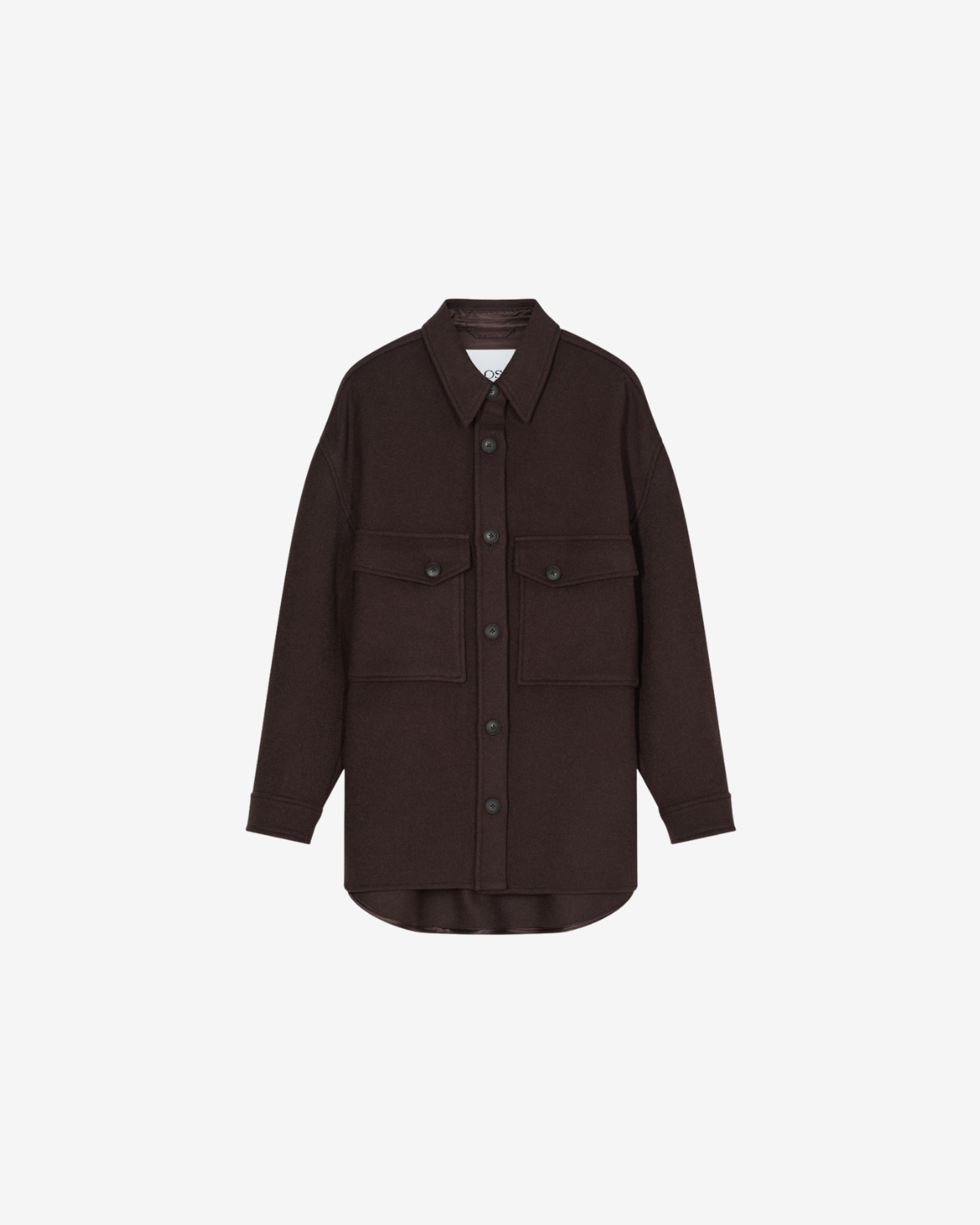 Oversize shacket Mahagony brown