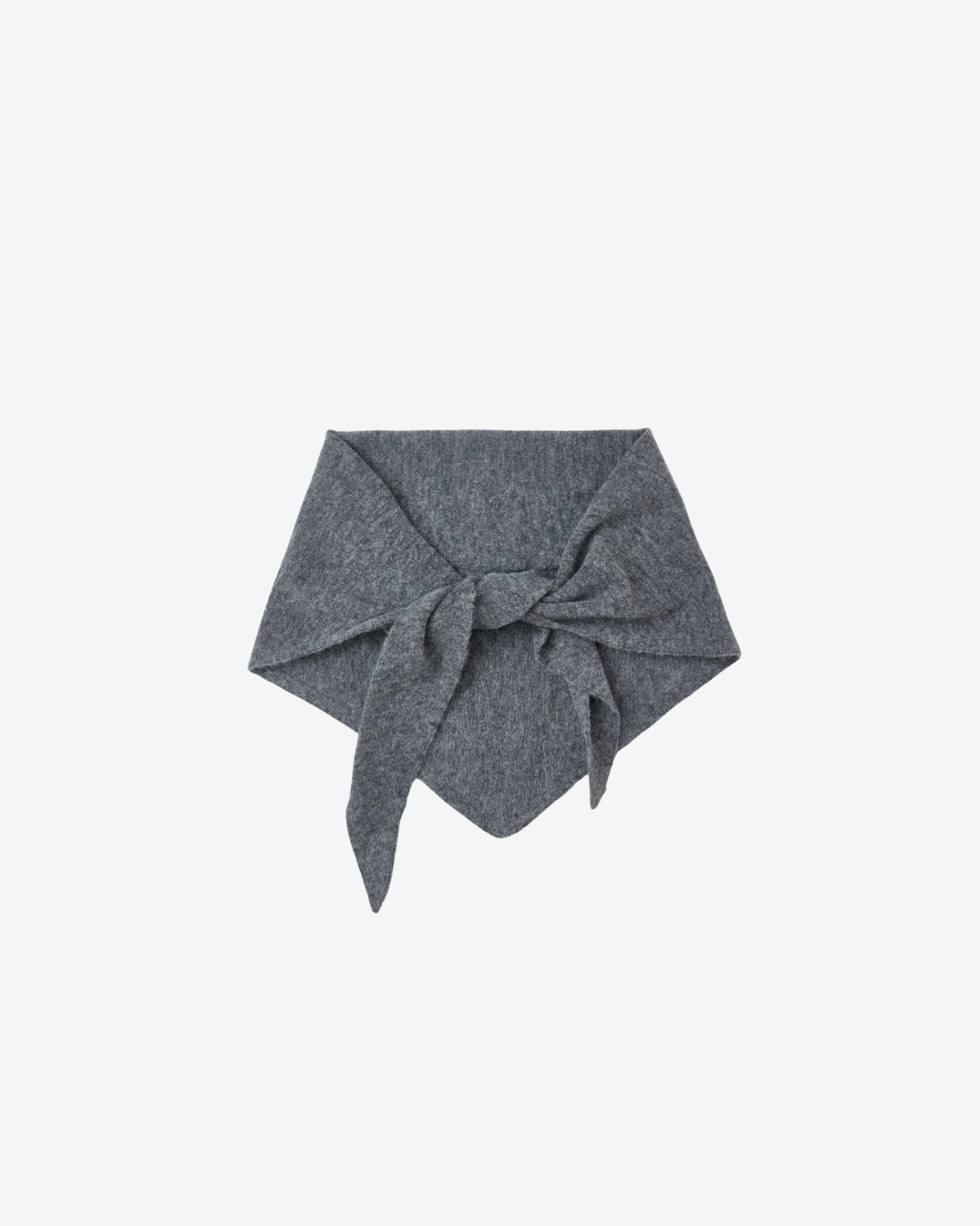 Triangle scarf Dark grey melange