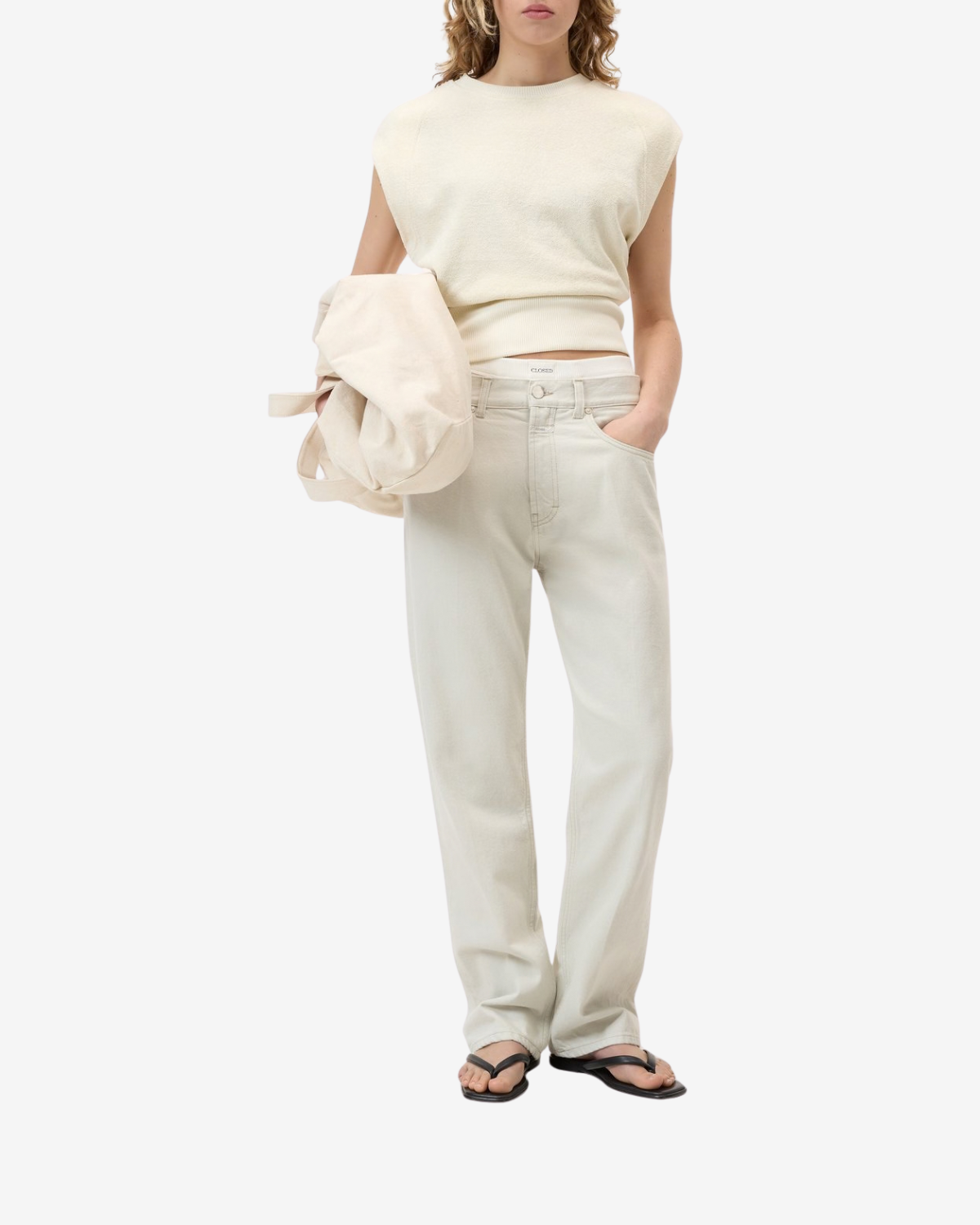 Waisted crewneck Witherit beige