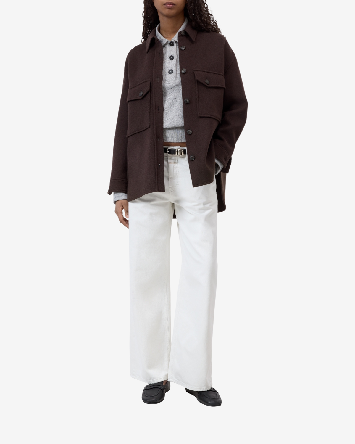 Oversize shacket Mahagony brown