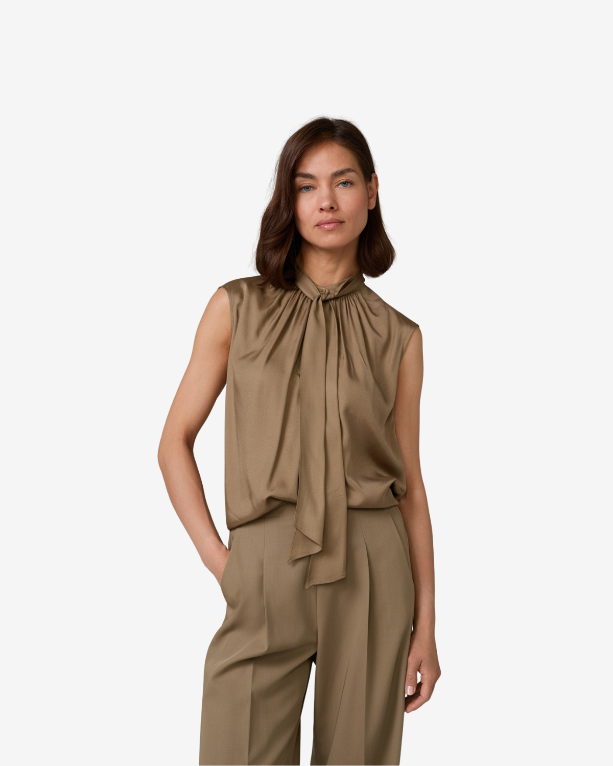 Blouse Open Brown