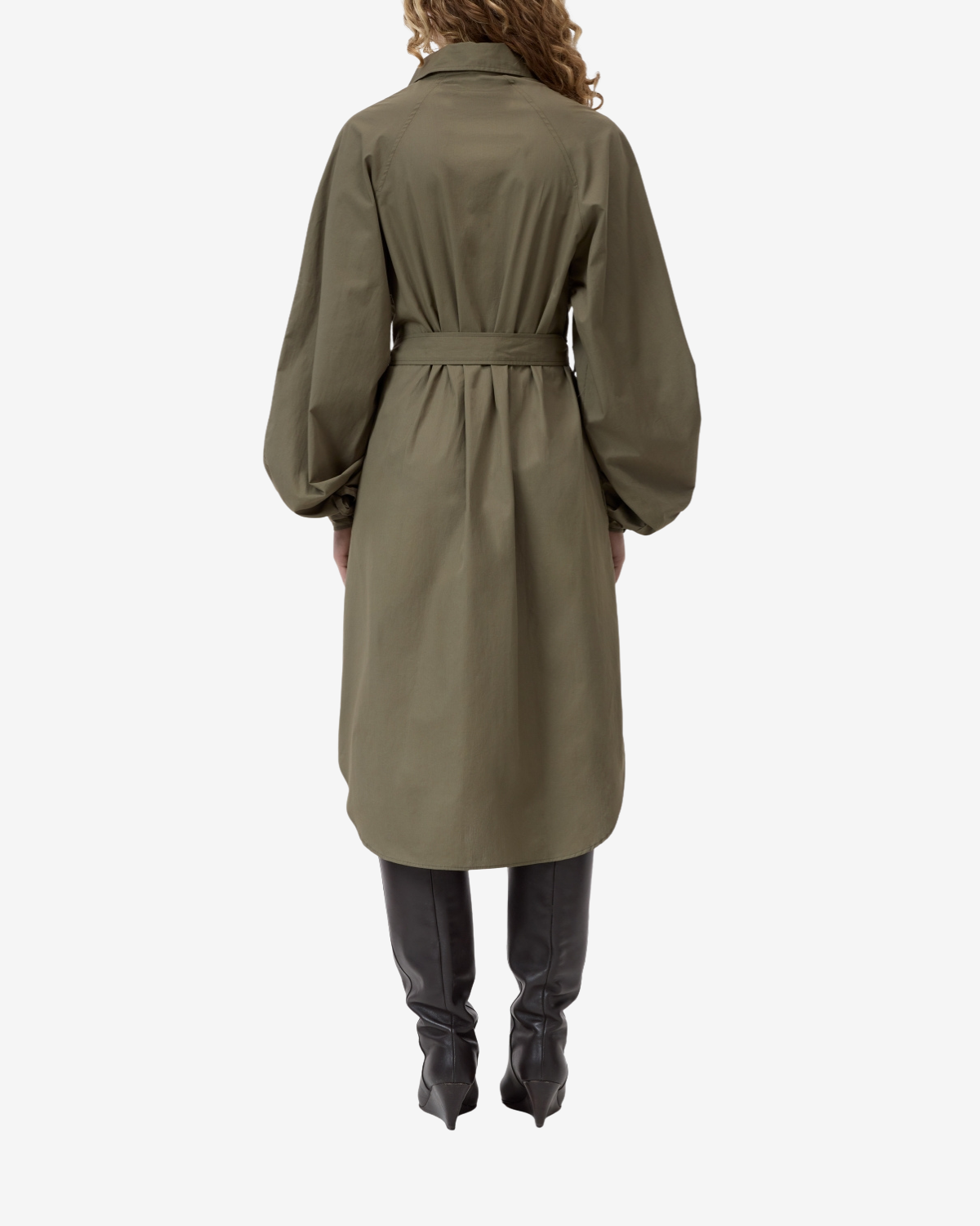 Raglan dress Cypress green