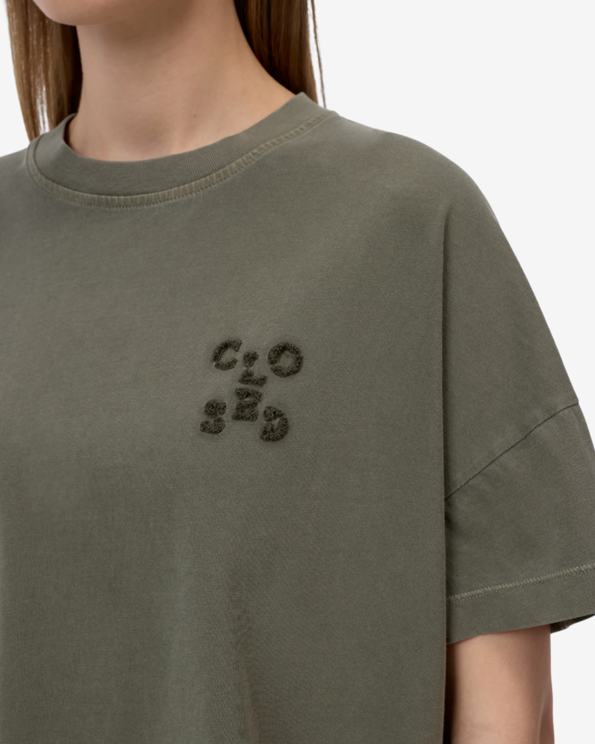 Cropped t-shirt Cypress green