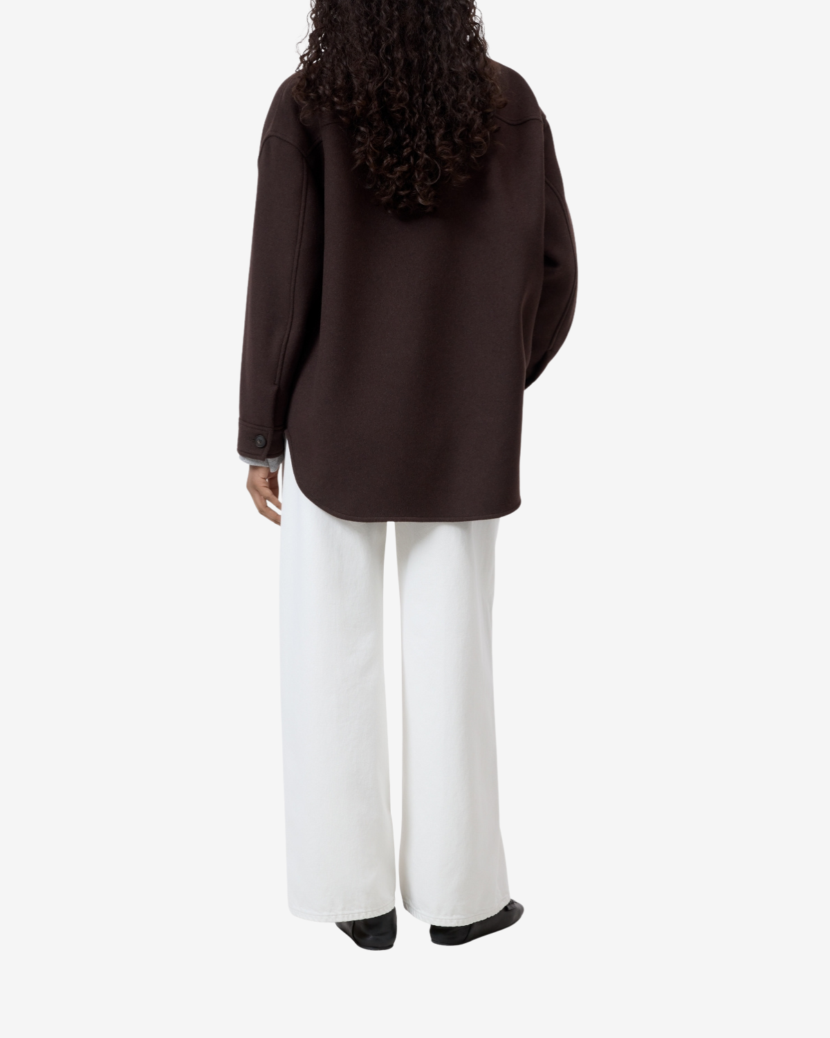 Oversize shacket Mahagony brown