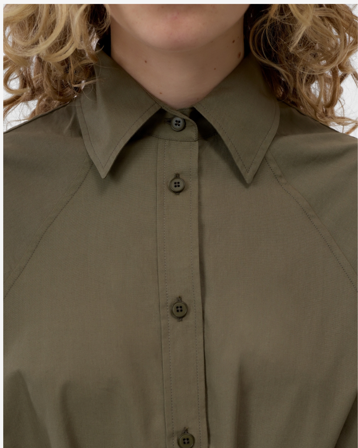 Raglan dress Cypress green