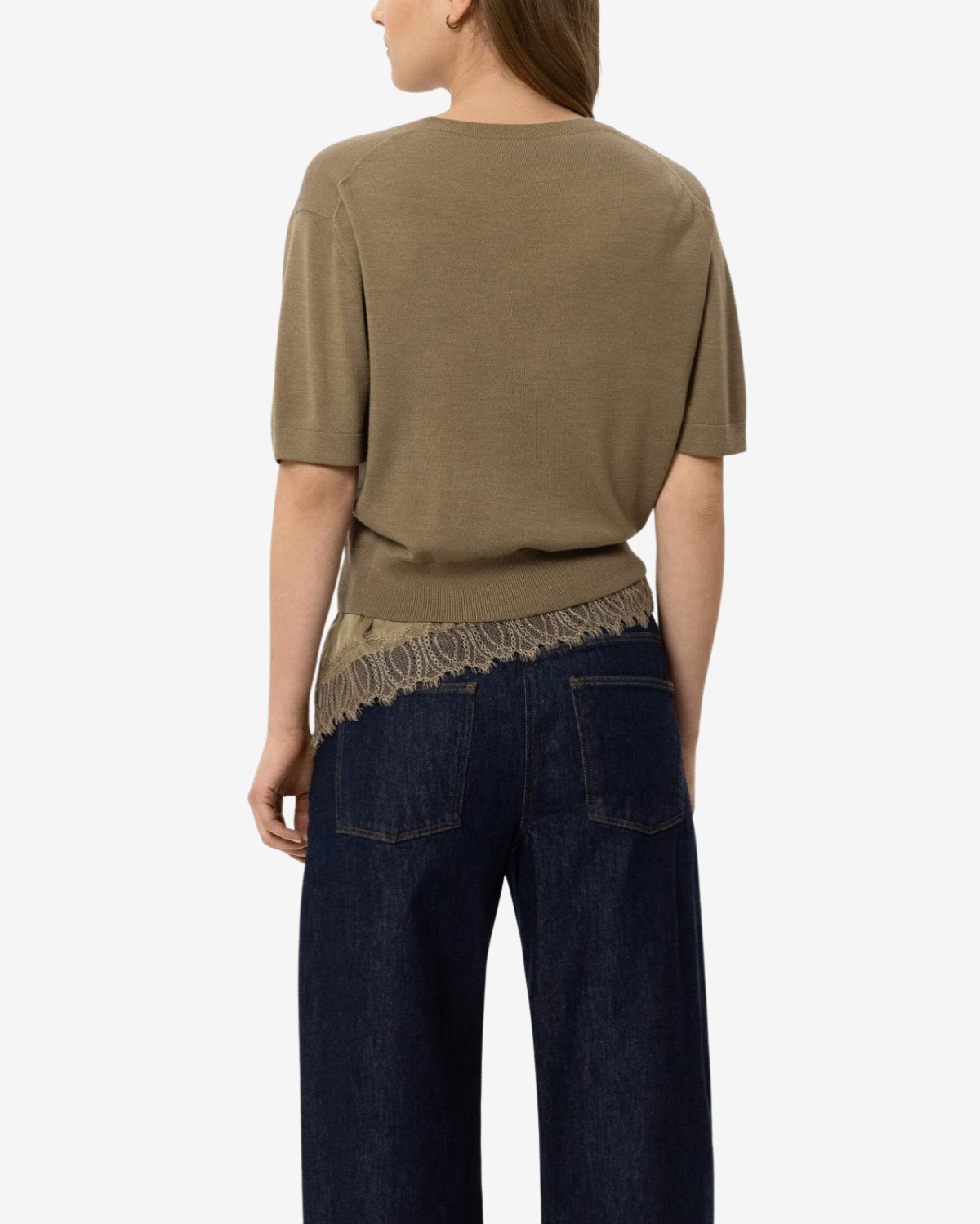 V-Pullover  Salbei