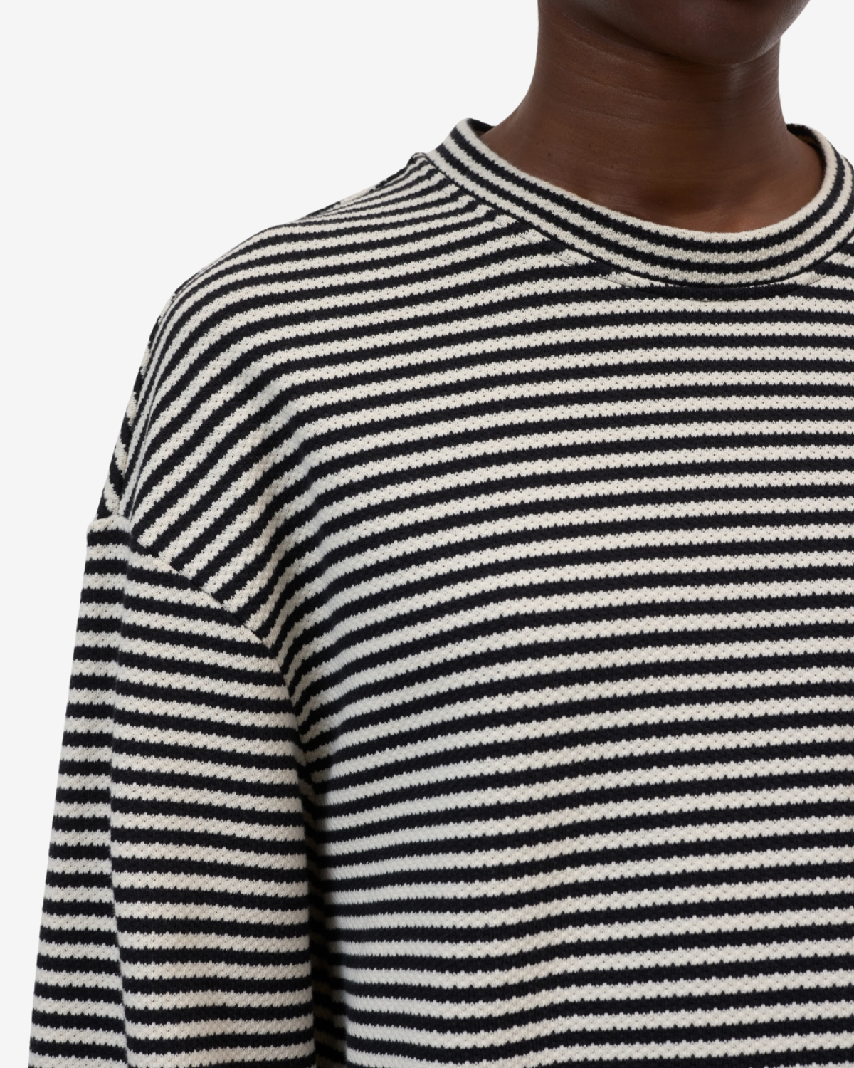 Striped longsleeve black